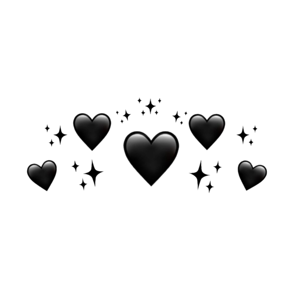 Сердечко черное