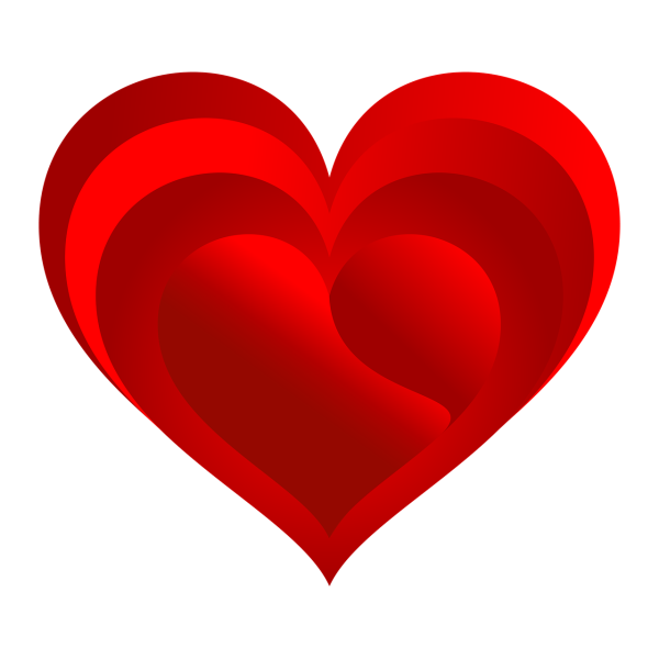 Клипарт сердце на прозрачном фоне