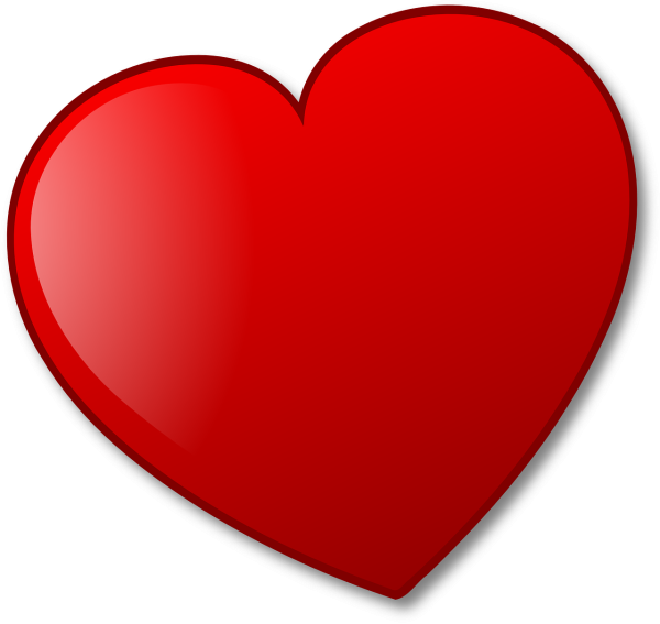 Красное сердечко