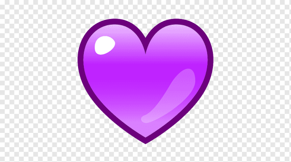 Сердце фиолетовое