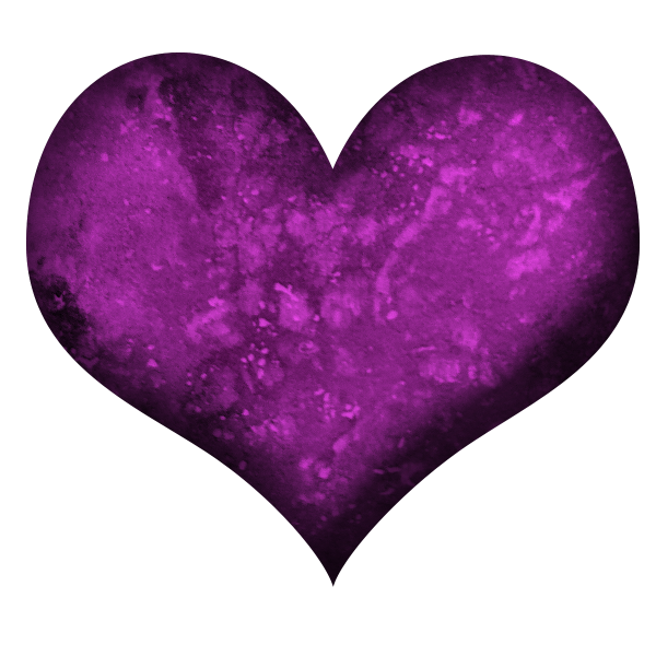 Сердце фиолетовое