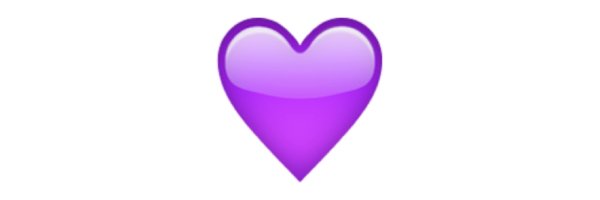 Сердце фиолетовое