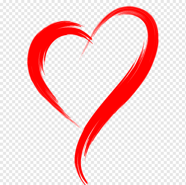 Сердечко кистью