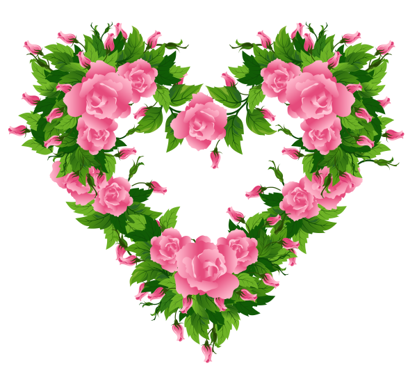 Сердце из цветов