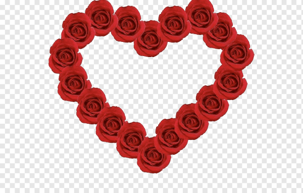 Рамка сердце из роз