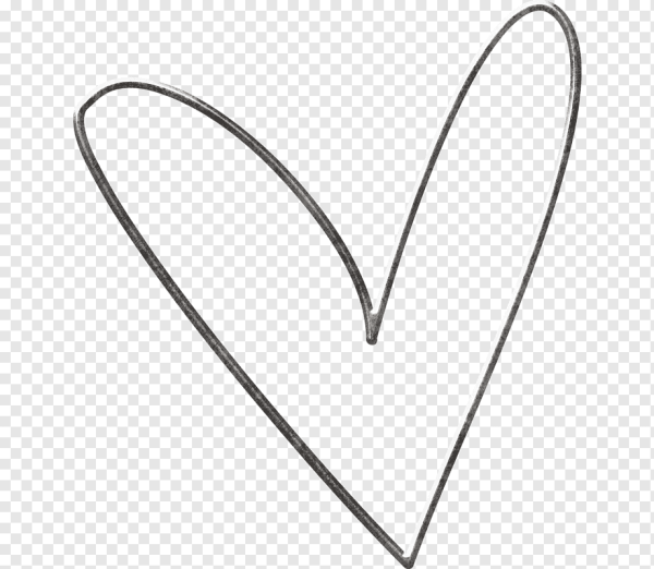 Сердечко тонкое контур