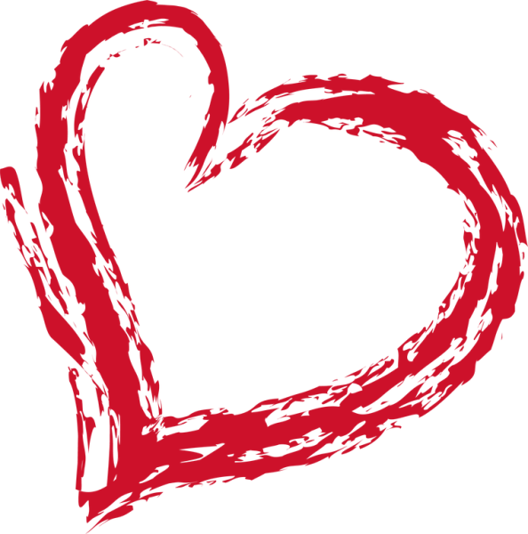 Сердечко кистью