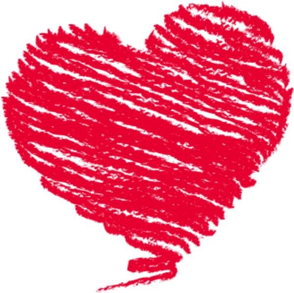 Сердце мазками