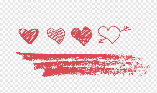 Сердце мелом вектор