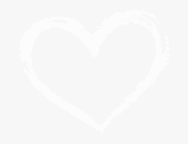 Сердечко белым мелом