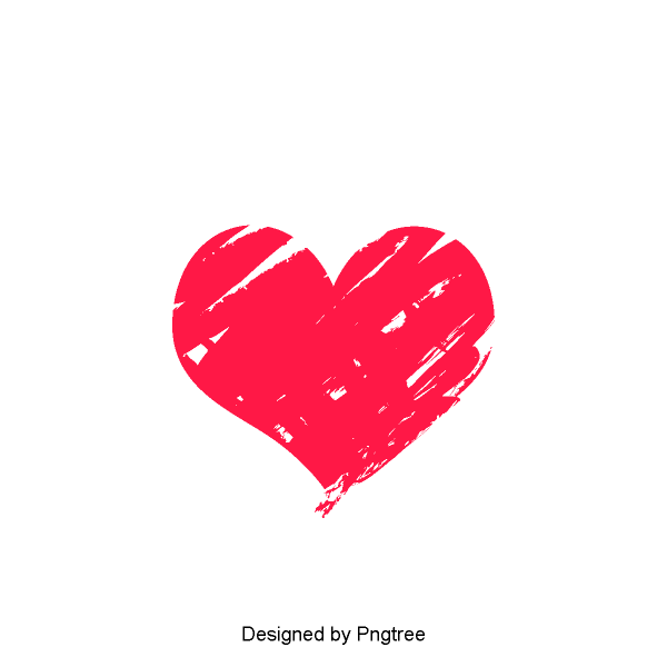 Сердце мелом на прозрачном фоне