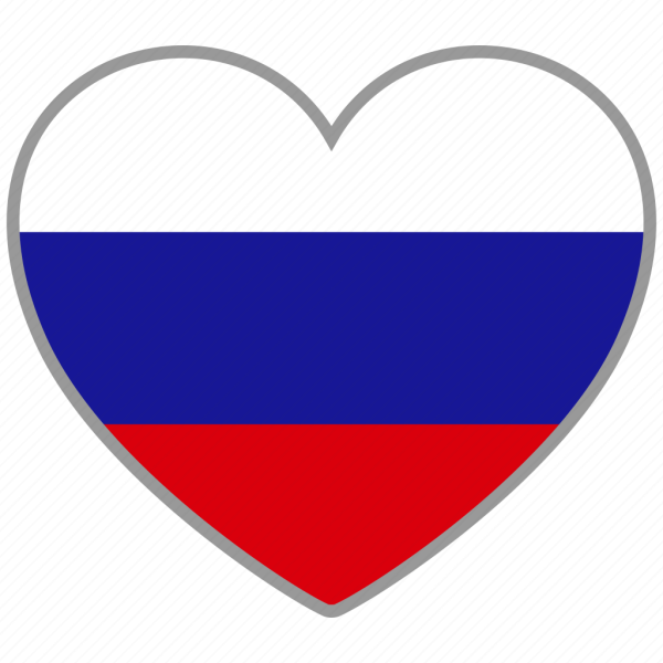 Флаг России сердце