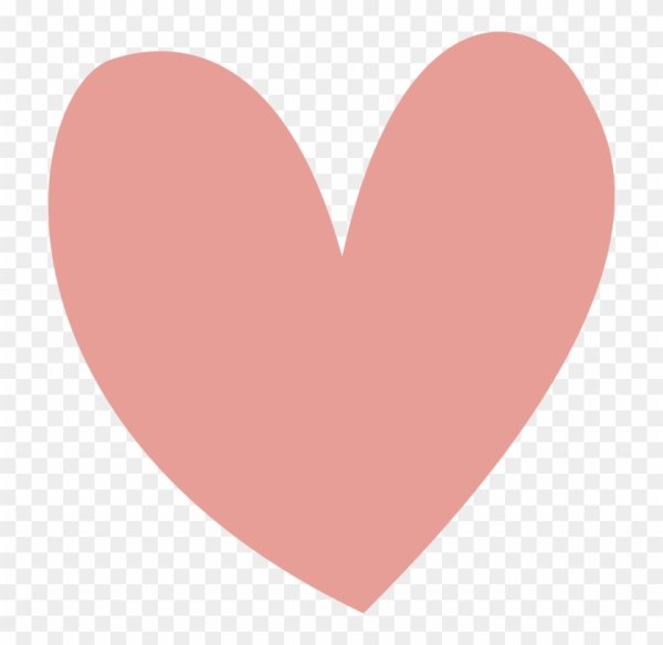 Розовое сердце