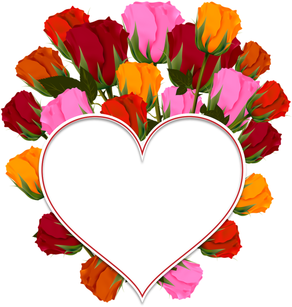 Сердечко с цветами