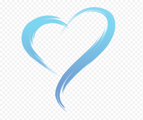 Сердце голубое