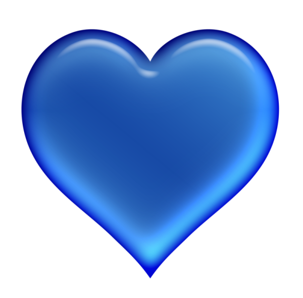 Сердце синее