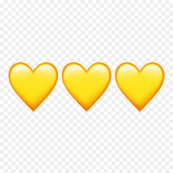 Жёлтое сердце смайлик