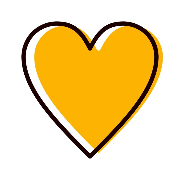 Сердечки (желтые)