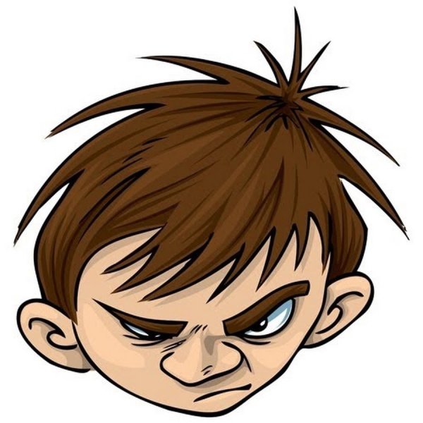 Злое лицо мальчика