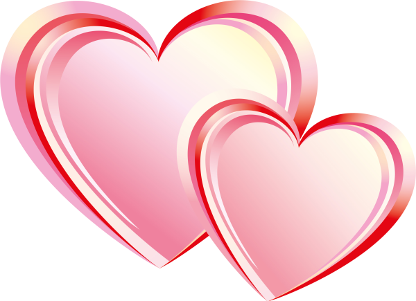 Розовые сердечки