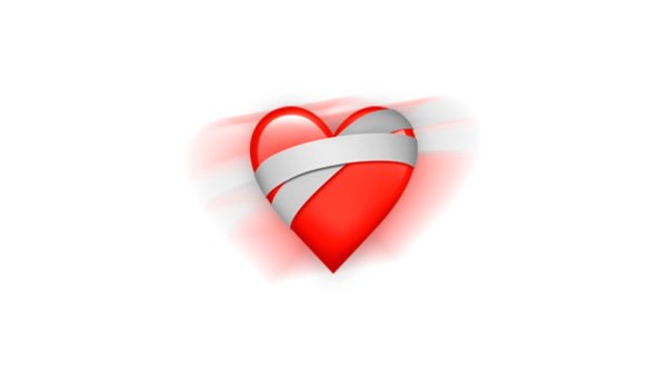 Перебинтованное сердце смайлик