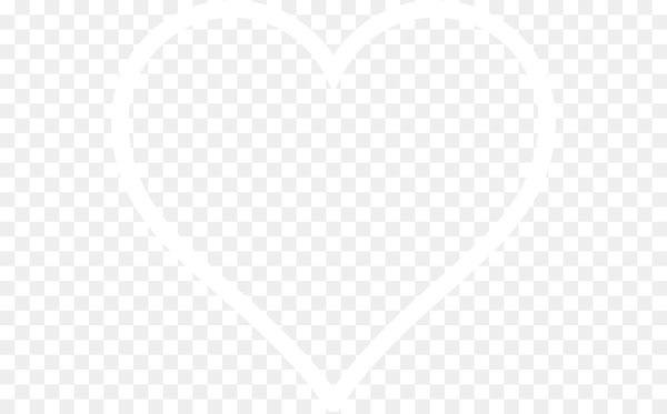 Белое прозрачное сердечко