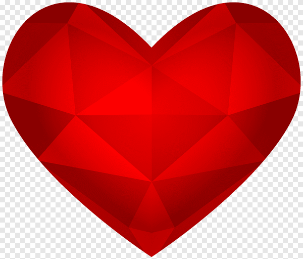 Красное сердце клипарт