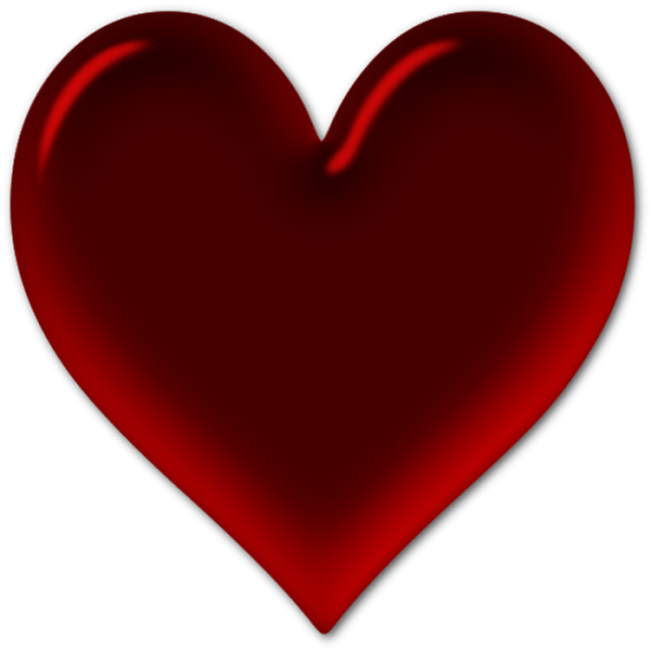 Бордовое сердечко