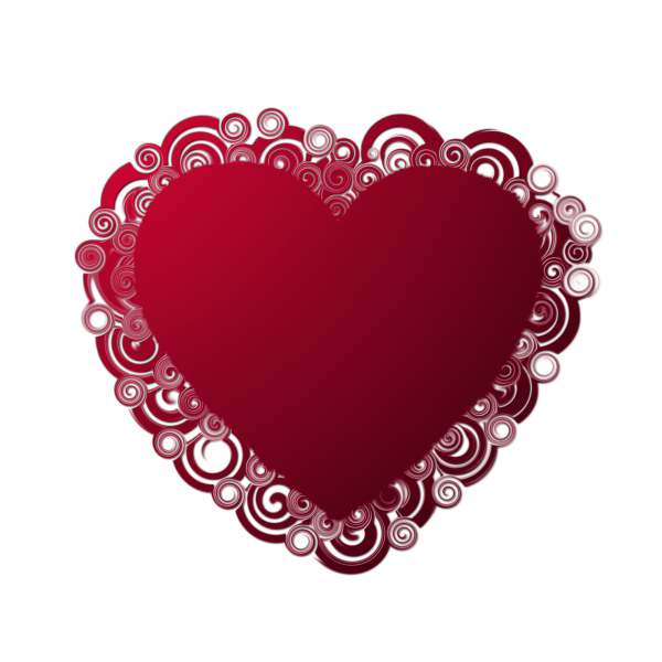Бордовое сердце