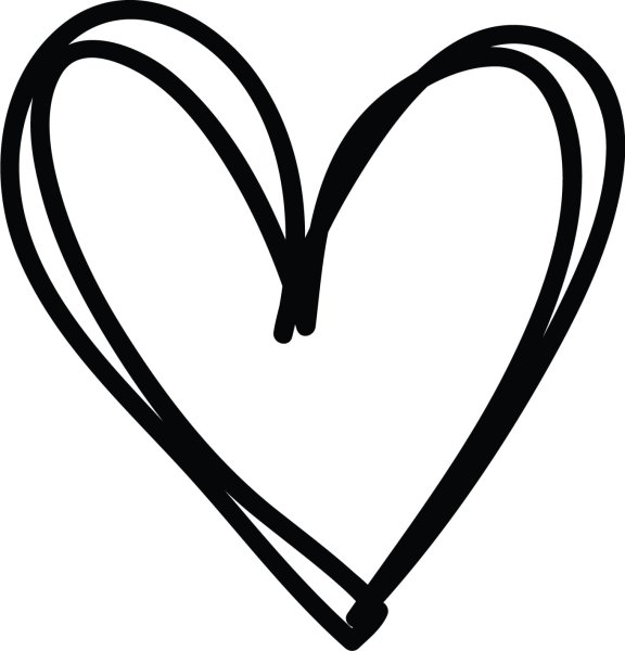 Сердце очертание