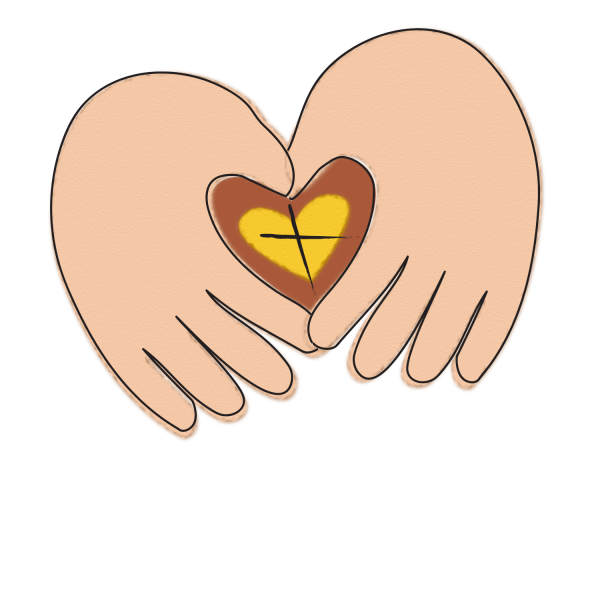 Сердечко в ладошках