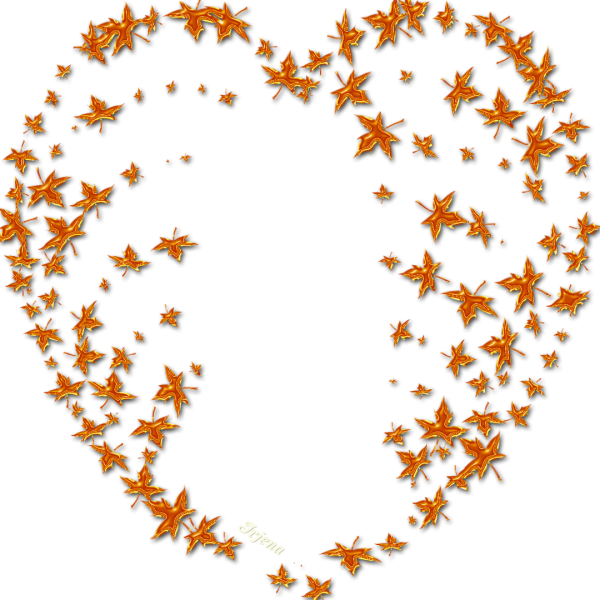 Сердечко из листиков