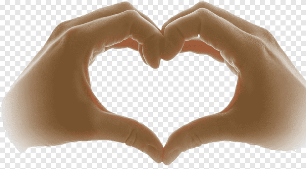 Руки в виде сердца