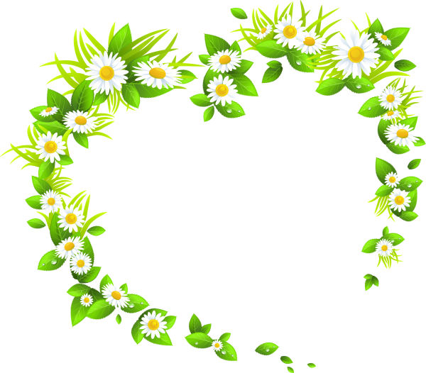 Рамка из ромашек