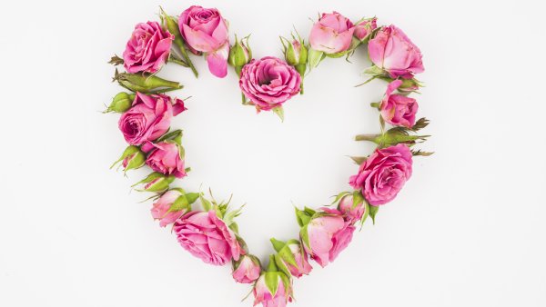 Сердце из цветов