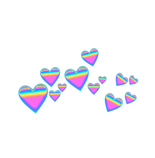 Сердечки над головой