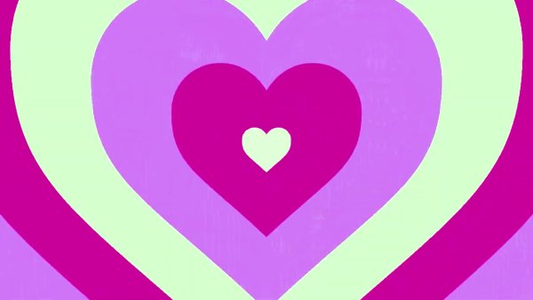 Разноцветные сердечки на розовом фоне