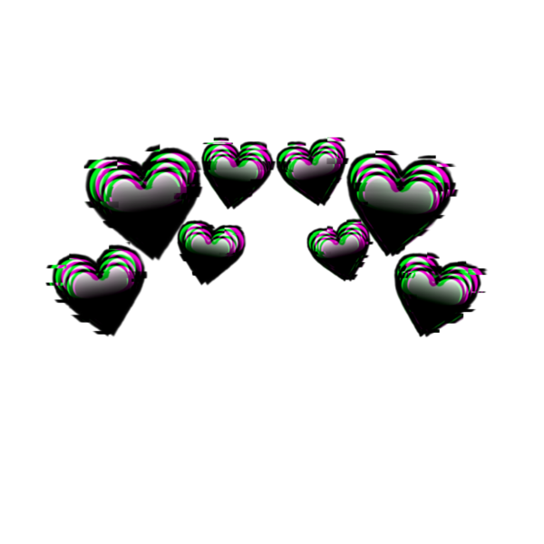 Сердечки не ад головой