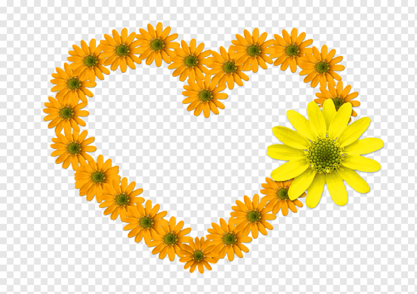 Сердечко из цветочков