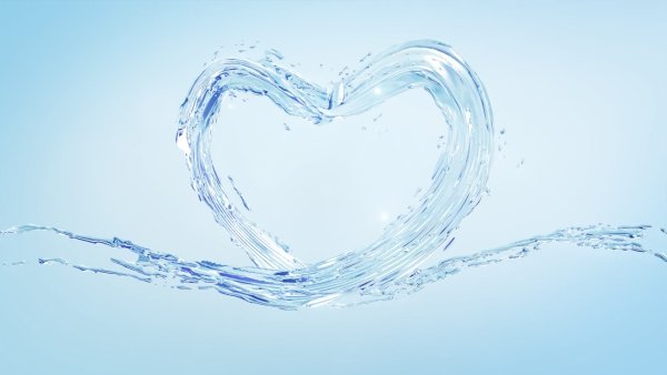 Сердечко из воды