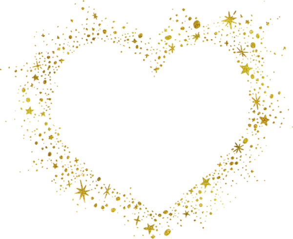 Сердце из блесток