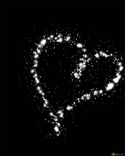 Сердце на прозрачном фоне