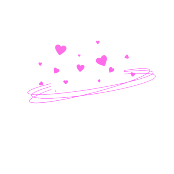 Корона с сердечками на прозрачном фоне