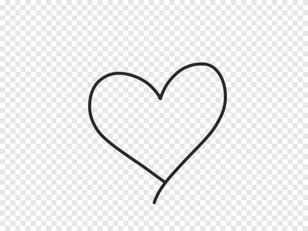 Сердечко карандашом