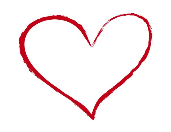 Сердце карандашом