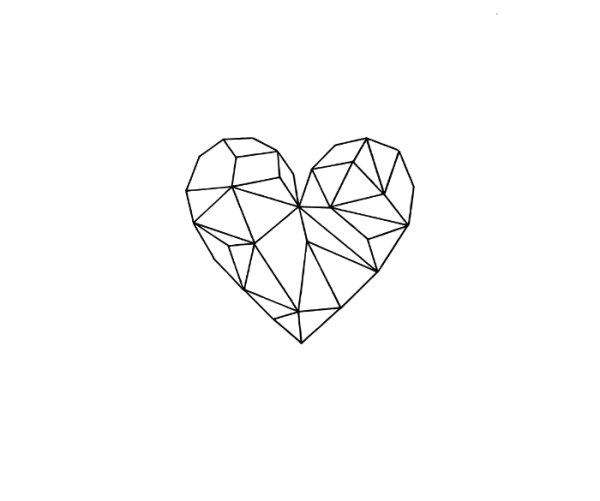Сердце геометрия Минимализм