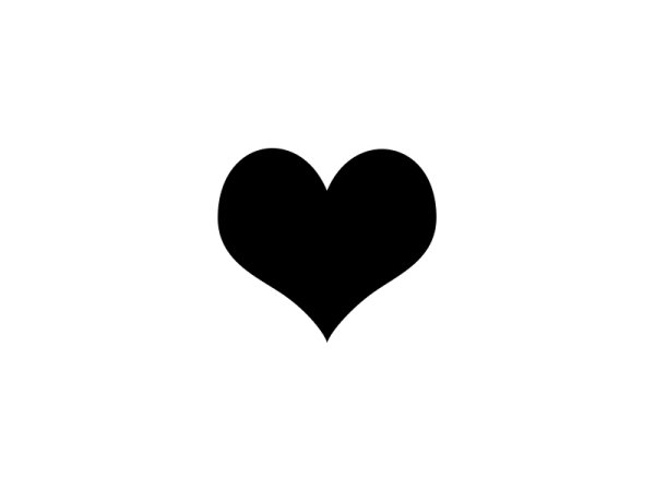 Маленькое черное сердечко