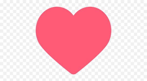 Розовое сердце на белом фоне