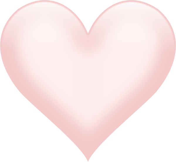 Сердечко нежно розовое