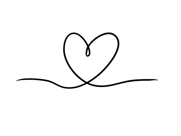 Сердечко линией